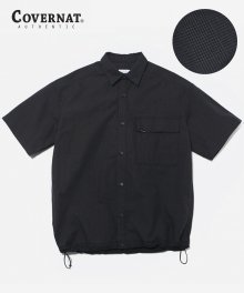 S/S GLEN CHECK COACH SHIRTS GRAY