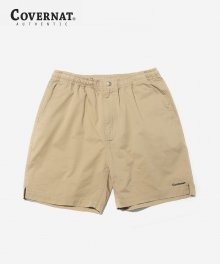 COTTON TWILL EASY SHORTS BEIGE