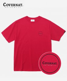 S/S CIRCLE LOGO TEE PINK RED