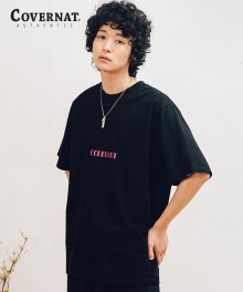 S/S ALOHA LOGO TEE BLACK