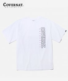 S/S VERTICAL JERSEY LOGO TEE WHITE