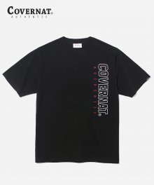 S/S VERTICAL JERSEY LOGO TEE BLACK