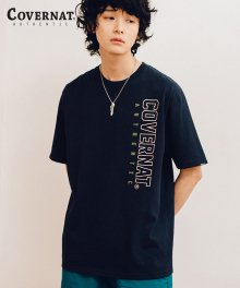 S/S VERTICAL JERSEY LOGO TEE NAVY