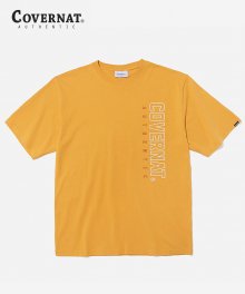 S/S VERTICAL JERSEY LOGO TEE YELLOW