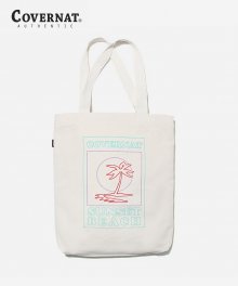 LINE PALM TREE ECO BAG IVORY