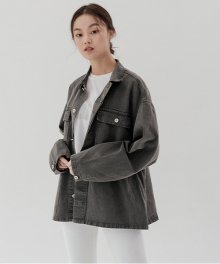 [UNISEX] Overfit pigment jacket_grey
