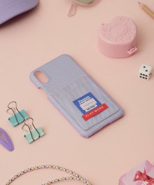 (PC-19344) ROLAROLA X FENNEC CARD PHONE CASE LAVENDER