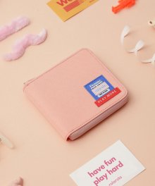 (LV-19342) ROLAROLA X FENNEC ZIPPER WALLET CORAL