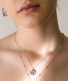 Fluid Cell Coin Necklace
