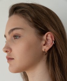 Braided DNA Hoop Earring