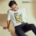 바쏘옴므(BASSOHOMME) 파라다이스 아트워크  반소매 티셔츠