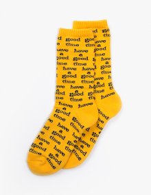 Logo All Over Socks - Yellow