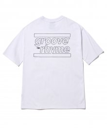 BACK BIG LOGO OVER FIT T-SHIRTS (WHITE) [GTS016H23WH]