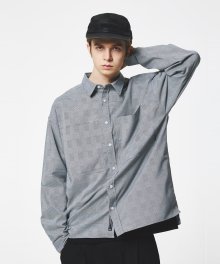 2 POCKET GLEN CHECK SHIRTS VER.1 (BLACK GLEN CHECK) [GSH004H13BK]