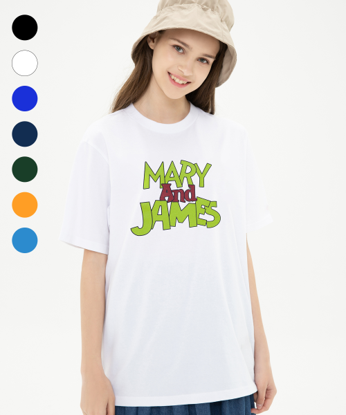 메리제임스(maryjames) [남녀공용-오버핏] MODERATO HALF SLEEVE (7 COLOR)