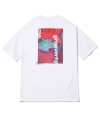 BACK COLORFUL PRINT OVER FIT T-SHIRTS (WHITE) [GTS011H23WH]