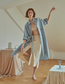 REINA SHIRTS DRESS-2 WAY (SOFT BLUE)