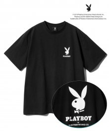PBXSP 플레이보이 로고 티셔츠-블랙