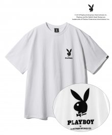 PBXSP 플레이보이 로고 티셔츠-화이트
