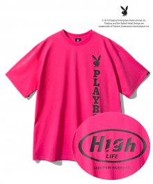 PBXSP 헤이트 로고 티셔츠-핑크