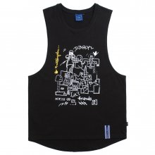 [R.C X M.G]City Friends Sleeveless_Black