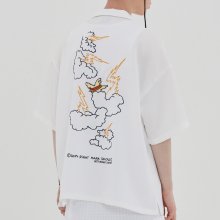 [R.C X M.G]Thunder Angel Souvenir Shirts_White