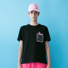 [SS19 Pink Panther] PP Clear Pocket T-Shirts(Black)