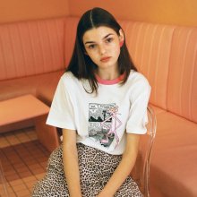 [SS19 Pink Panther] PP Neck Point T-Shirts(White)