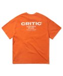 크리틱() BACKSIDE LOGO 반팔 티셔츠 Orange