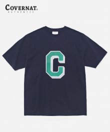 S/S BIG C LOGO TEE NAVY