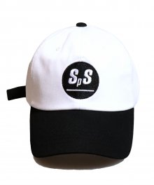 [unisex]SPS WHITE/BLACK BALL CAP