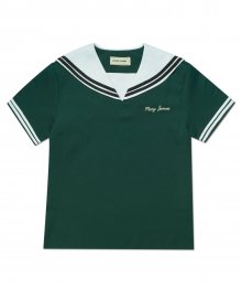 (W) Firstcake Half Shirts - Green