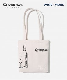 COVERNAT X WINE&MORE DOUBLE WINE BAG IVORY
