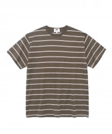 S/S MULTI STRIPE T-SHIRTS KHAKI