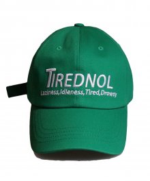 [unisex]TIREDNOL GREEN BALL CAP