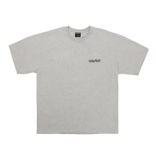 Embroidery Front Short Sleeve T-Shirt - GREY