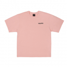 Embroidery Front Short Sleeve T-Shirt - PINK