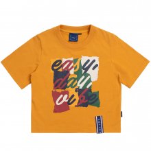 E.D.V Splinter Crop T Shirt_Yellow