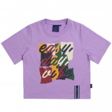 E.D.V Splinter Crop T Shirt_Purple