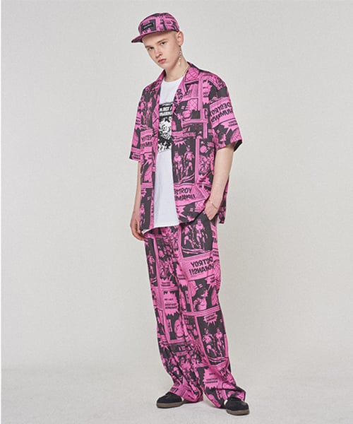 아임낫어휴먼비잉(iamnotahumanbeing) Comics Pants - DUST PINK