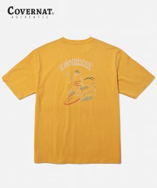 S/S SURFER MAN TEE MUSTARD