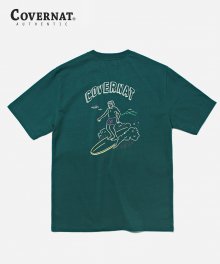 S/S SURFER MAN TEE GREEN