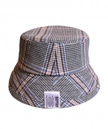 [unisex]TARTAN CHECK PINK/NAVY BUCKET HAT