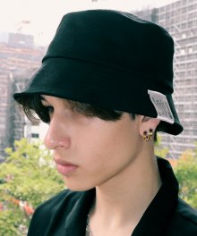 [unisex]19LABEL BLACK BUCKET HAT