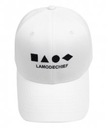 LAMC SHAPE BALL CAP (WHITE)
