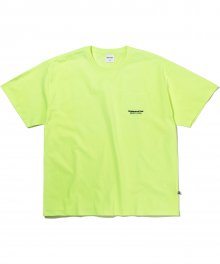 T-Logo Pocket Tee Neon Green