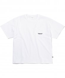 T-Logo Pocket Tee White