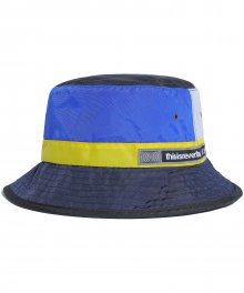 Nylon Bucket Hat Blue/White