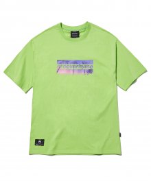PALM TREE LOGO OVER FIT T-SHIRTS (GREEN) [GTS002H23GR]