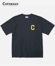 S/S C LOGO TEE CHARCOAL